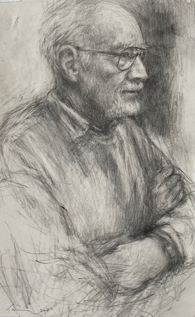 portrait of george in graphite