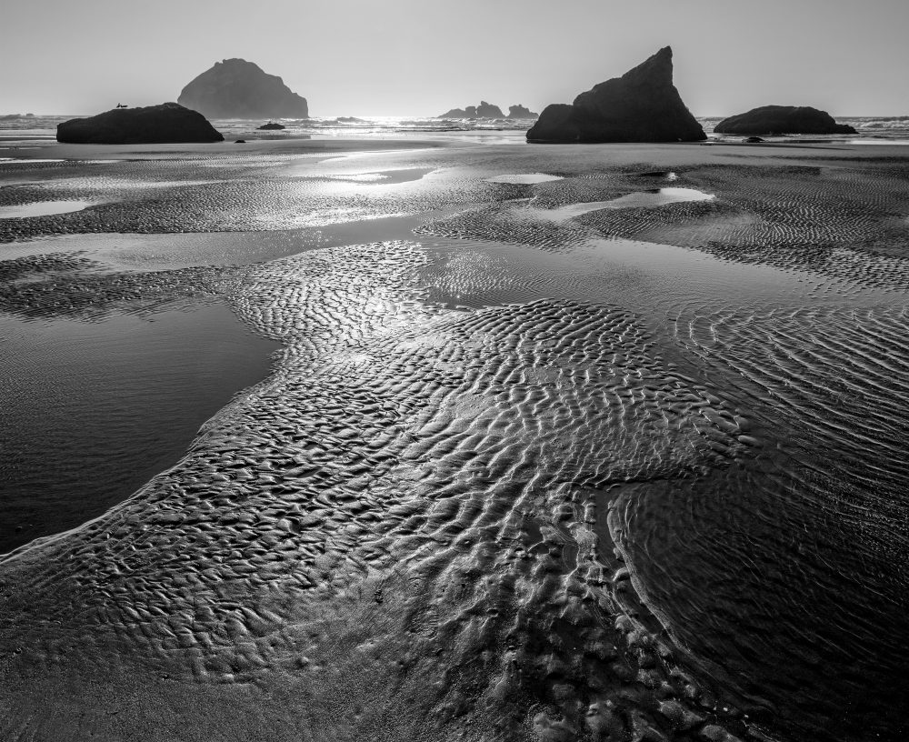 Face Rock with sand ripples