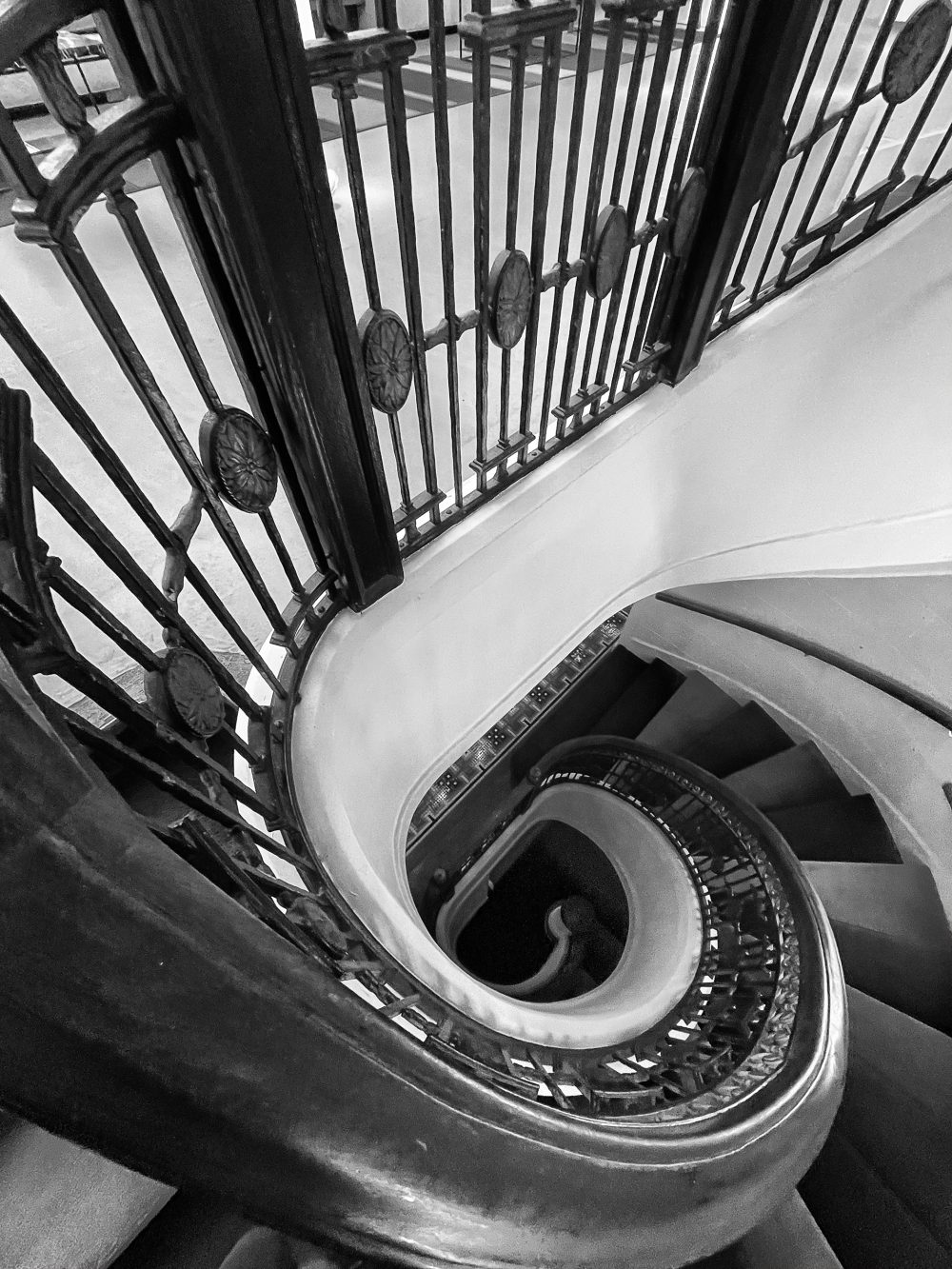 Looking down Stairway, 21c Museum Hotel, Cincinnati #6864