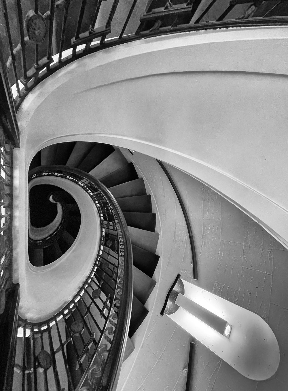 Stairway from above, 21c Museum Hotel, Cincinnati #6866
