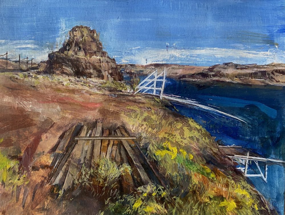 Fishing Platform Near Goldendale, Washington