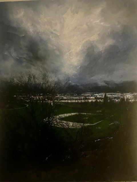 Clouds and Baseball Field