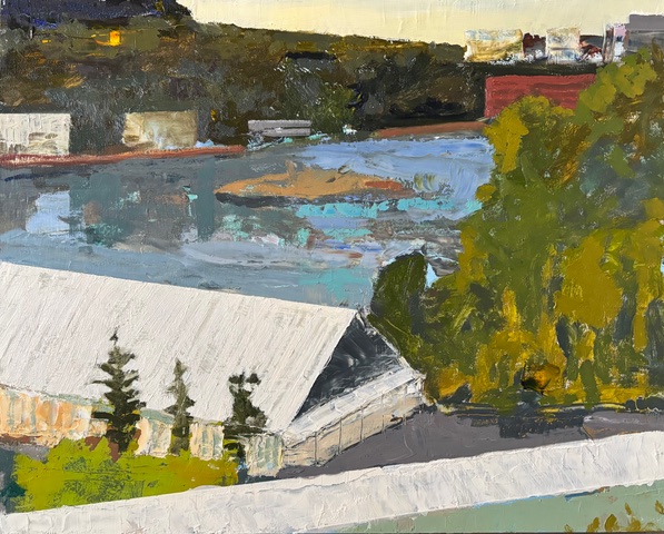 River Through Town 2025 o:p 16 x 20